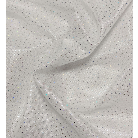 Siatka Twinkle Foil on Alicante Stretch Net White